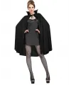 Siyah Renk Yakalı Halloween Pelerini 90 Cm