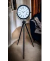 Siyah Roma Rakamlı Lüks Tasarım Tripod Ayaklı Saat