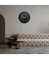 Siyah Sade Modern 52 x 52 Cm Modern Duvar Saati