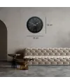 Siyah Sade Modern 52 x 52 Cm Modern Duvar Saati