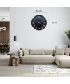 Siyah Sade & Şık 52 Cm Duvar Saati