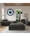 Siyah Standart 60 Cm Çarklı Duvar Saati