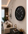 Siyah Standart Elegance 60 x 60 Cm Metal Duvar Saati