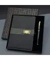 Siyah Tokalı Tarihsiz Ajanda Defter Kalem Set