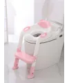 Softy Merdivenli Tuvalet Adaptörü  Çocuğunuz İçin Güvenli ve Konforlu Tuvalet Eğitimi Pembe