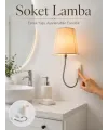 Soket Tipi Ayarlanabilir Başlıklı Dekoratif Gece Lambası