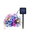 Solar 30 Ledli Çiçekli RGB Bahçe Aydınlatma Dekorasyon Güneş Enerjili