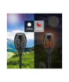 Solar Alev Efektli Bahçe Lambası