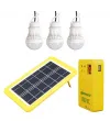 Solar Aydınlatma Seti Çok Uçlu 3 Ampullü