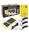 Solar Aydınlatma Seti Çok Uçlu 3 Ampullü