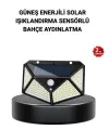 Solar Bahçe Lambası 100 Led Hareket Sensörlü Güneş Enerjili Aydınlatma