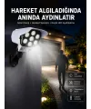 Solar Bahçe Lambası Uzaktan Kumandalı Kamera Görünümlü Hareket Sensörlü