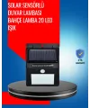 Solar Enerjiyle Çalışan Ip65 Su Geçirmez 20 Led Duvar Lambası