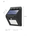 Solar Güneş Enerji Panelli Sensörlü Lamba Enerji Tasarruflu