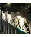 Solar Güneş Enerjili Şarj Edilen Köşebent Merdiven Veranda Bahçe Yolu Led Lamba Işık 4 Adet