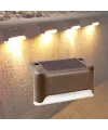 Solar Güneş Enerjili Şarj Edilen Köşebent Merdiven Veranda Bahçe Yolu Led Lamba Işık 4 Adet