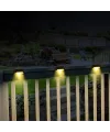 Solar Güneş Enerjili Şarj Edilen Köşebent Merdiven Veranda Bahçe Yolu Led Lamba Işık 4 Adet
