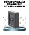 Solar Lamba Dekoratif Aplik Su Geçirmez Led Işıklı Duvar Lambası