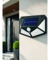 Solar Led Bahçe Aydınlatma Lambası 3 Işık Modlu Sensörlü Duvar Tipi Dış Mekan