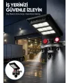 Solar Panelli 3 Lens Dış Mekan Güvenlik Kamerası Hareket Algılamalı Led Aydınlatmalı