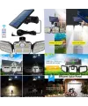 Solar Panelli Uzaktan Kumandalı 122 LED Bahçe Aydınlatması