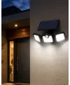 Solar Sensörlü Led Projektör Hareket Algılayıcılı Güneş Enerjili Bahçe Lambası Dış Mekan Aydınlatma