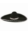 Sombrero Meksika Şapkası Mariachi Gümüş Şeritli Yetişkin Boy