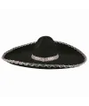 Sombrero Meksika Şapkası Mariachi Gümüş Şeritli Yetişkin Boy