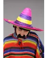 Sombrero Meksika Şapkası Renkli Örme Hasır Yetişkin Boy