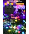 sonx 10 Metre 50 Top Güneş Enerjili Solar Led Işık Dekoratif Rgb