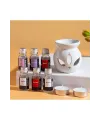 Sonx 3 lü Aromaterapi Uçucu Yağ Seti ve Seramik Buhurdanlık - Rahatlatıcı Oda Kokusu & Spa Deneyimi