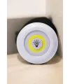 Spot Lamba Led Işık 3lü Uzaktan Kumandalı Pilli Yapışkanlı Kablosuz