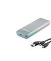 SSD Kutu Type-C 3.1 + Usb3.0 Nvme + Ngff M2 Chıp Rtl9210B Gri HDX1774