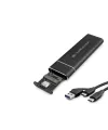 Ssd Kutu Type-C3.1 + Usb3.0 Nvme M2 Chıp Jms583 Siyah HDX1768