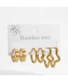 Star Shıne Altılı Halka Küpe Seti - Kp00677