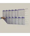 Statik Akıllı Kağıt Ingilizce Çarpım Tablosu 100x56 Cm