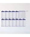 Statik Akıllı Kağıt Ingilizce Çarpım Tablosu 100x56 Cm