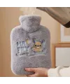 Stitch Figürlü Gri Peluş Sıcak Su Torbası 1 Litre