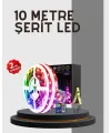 Su Geçirmez 10m Smart Şerit Led Tv Arkası Ve Oda Dekorasyonu İçin