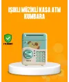 Su Yeşili Atm Kasa Görünümlü Elektronik Şifreli Çocuk Kumbarası