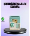 Su Yeşili Elektronik Şifreli Atm Tasarımlı Para Biriktirme Kumbarası