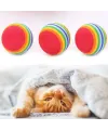 Sünger Kedi Oyun Topu -  3 lü Çiğneme Süngeri