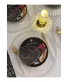 Supla, Boncuklu Sunum Tepsisi Şeffaf Sunumluk 20 Cm.