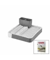 Sürgülü  Bulaşıklık Plastik  32.5cm X 35.5cm - 51.5 X 35.5cm - Gri Renk