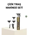 T Bıçaklı Profesyonel Çizik Tıraş Makinesi Seti – 120 Dakika Kullanım, Şarjlı & Kablolu