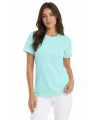 T-Shirt Bisiklet Yaka Slim Fit Likralı Tişört Günlük Basic Body - Turkuaz