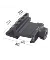 Taktik 45 derece açı ofset yan adaptörü RTS 20mm Picatinny ray