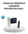 Taşınabilir Akıllı 1080p Projektör – 64gb Hafıza, 2gb Ram, Full Hd Görüntü, Kumandalı