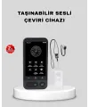 Taşınabilir Akıllı Sesli Çeviri Cihazı – 139 Dil Desteği, Dokunmatik Ekran