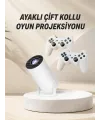Taşınabilir Android Projeksiyon Ayaklı Çift Kollu 4k Çözünürlüklü Sinema Projeksiyonu